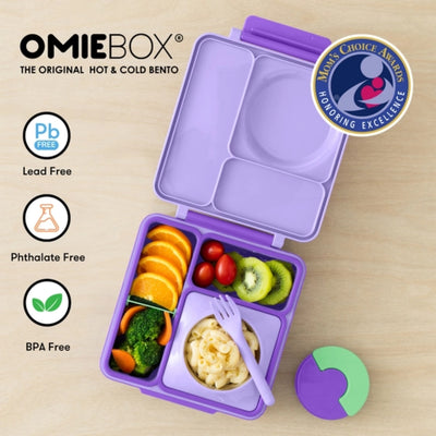 Lancheira Térmica Infantil Omiebox Lilac Purple - Materiais Seguros e Alta Durabilidade